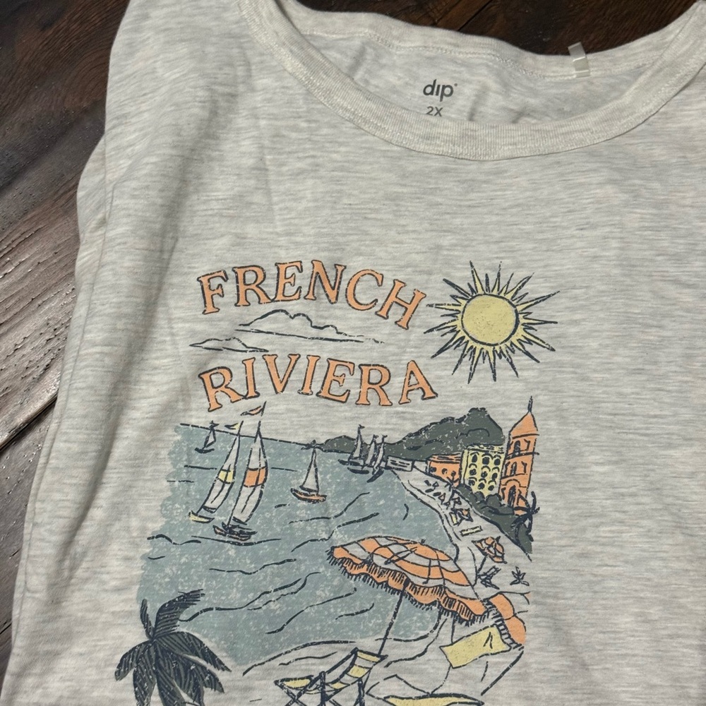 French Riviera Graphic Plus Tee New